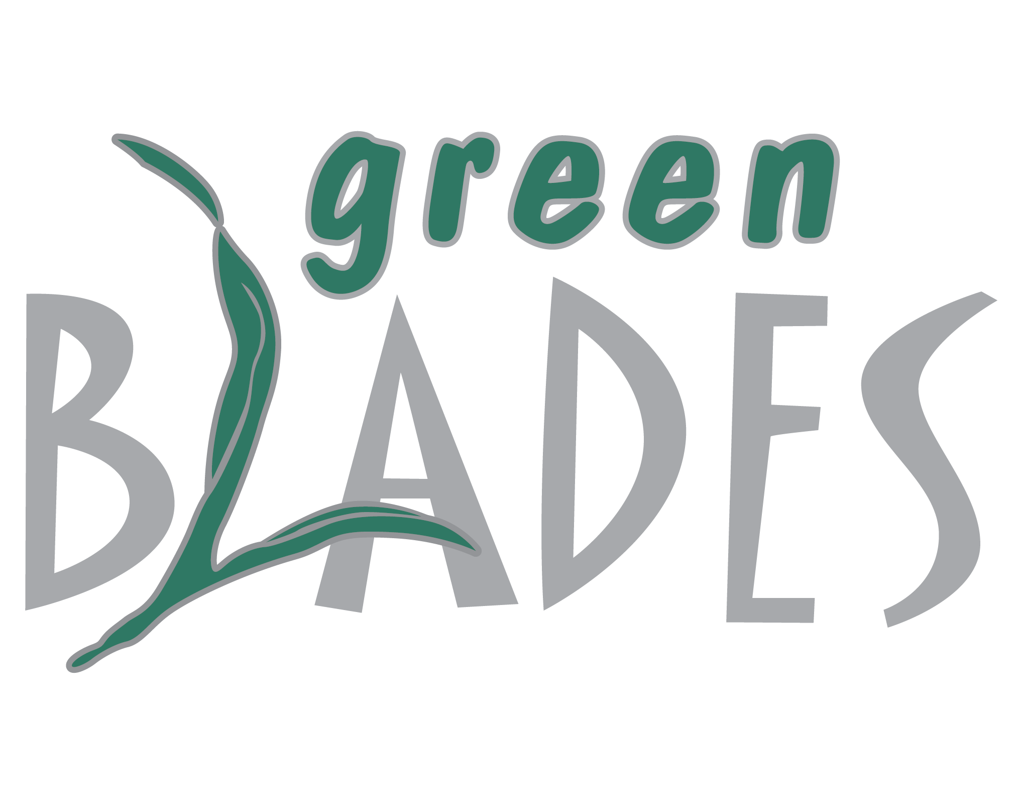 Official Logo of Kid Business Fair Sponsor - Green Blades